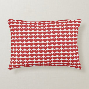 Coussin Motif Red Cute Hearts