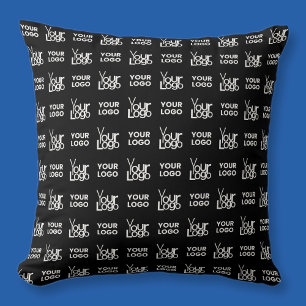 Coussin Motif répétitif de deux logos ou images