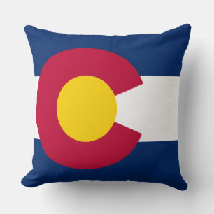 Coussin Motif Répétitif du Drapeau de l'État du Colorado