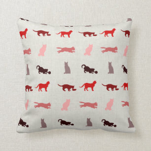 Coussin Motif rouge de chat