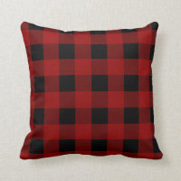 Motif rouge de guingan de contrôle de Buffalo