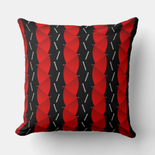 Coussin Motif rouge et noir, Inspiration tendance
