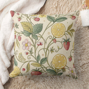 Coussin Motif rustique de fraise et d'agrumes (3)
