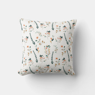 Coussin Motif sans couture avec des fleurs colorées