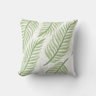 Coussin Motif sans couture de feuille de palme tropicale