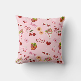 Coussin Motif sans couture de la Saint-Valentin mignon – C