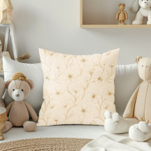 Motif sans couture de ligne florale or élégant