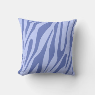 Coussin Motif sans couture de tigre aux tons bleus