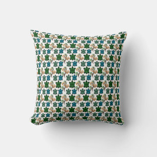 Coussin Motif sans couture de tortue mignonne Répétition