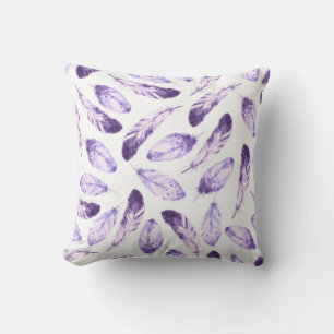 Coussin Motif sans couture décorative avec plumes. Waterco