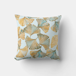 Coussin Motif sans couture Gingko Feuille
