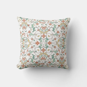 Coussin motif sans couture vintage avec ornement d'art. V