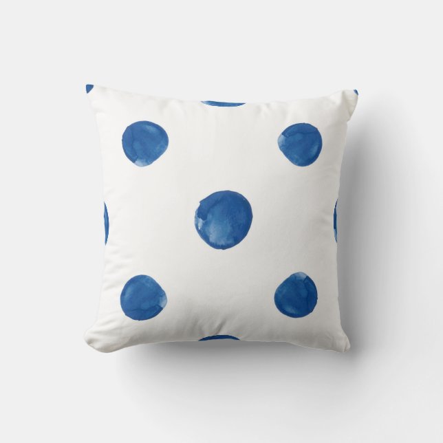 Coussin Motif shibori pois (Recto)