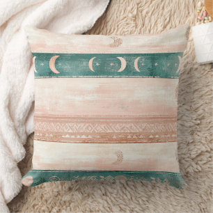 Coussin Motif Soleil Lune Rustique pour une Vie Spirituell
