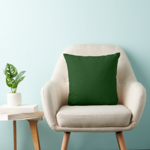 Coussin Motif texturé vert foncé