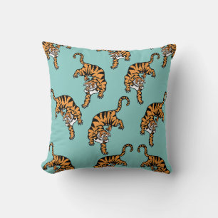 Coussin Motif Tigre d'Asie