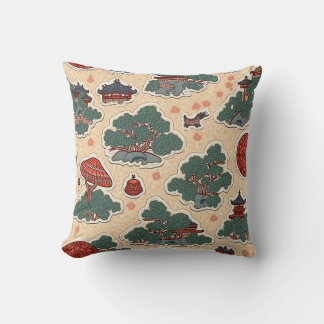 Coussin motif traditionnel coréen