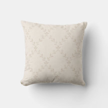 Motif Treillis Floral Bohème Beige Doux