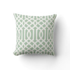 Motif Trellis vert et blanc Sage
