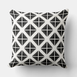 Coussin Motif triangle Black Trendy