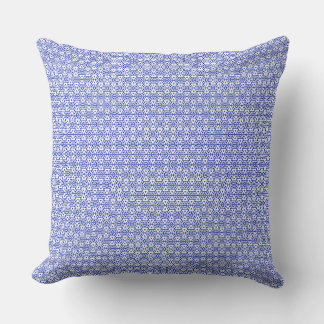 Coussin Motif Triangle Géométrique Bleu Moderne Minimalist