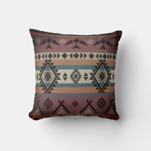 Coussin Motif Tribal Amérindien du Sud-Ouest