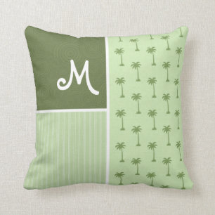 Coussin Motif tropical de palmier