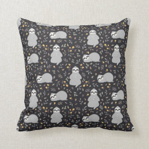 Coussin Motif tropical de paresse de bébé