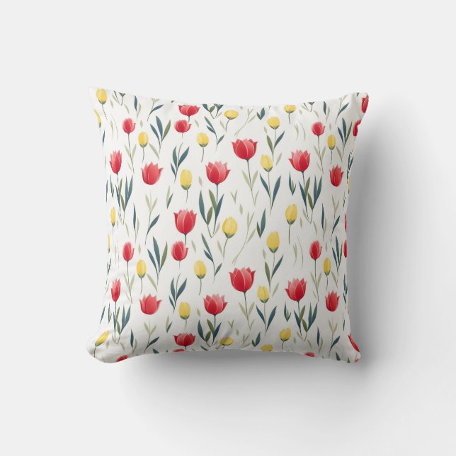 Coussin Motif Tulip (Recto)