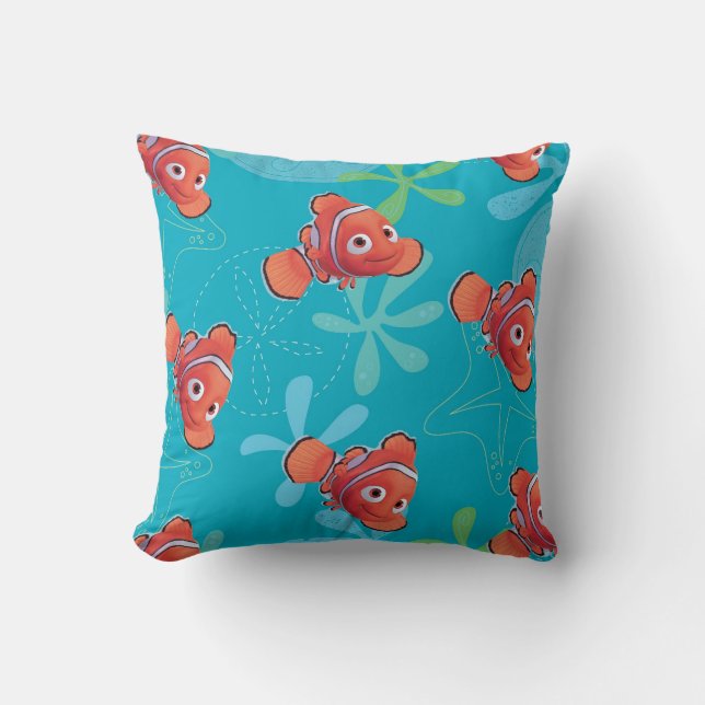 Coussin Motif Turquoise Nemo (Recto)