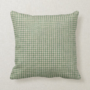 Coussin Motif vert Houndstooth