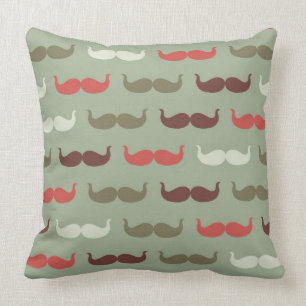 Coussin Motif vintage avec la moustache