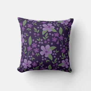 Coussin Motif vintage sans couture. merveilleux lilas et p