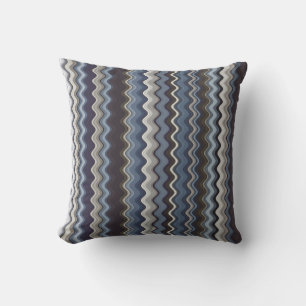 Coussin Motif Wavy multicolore