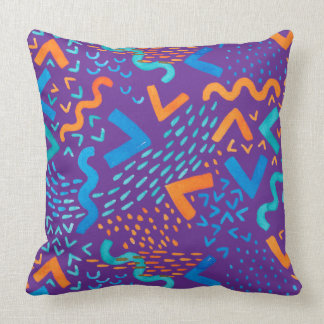 Coussin Motifs abstraits lumineux d'aquarelle de vague