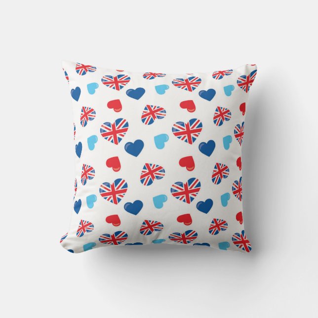 Coussin Motifs patriotiques du coeur (Recto)