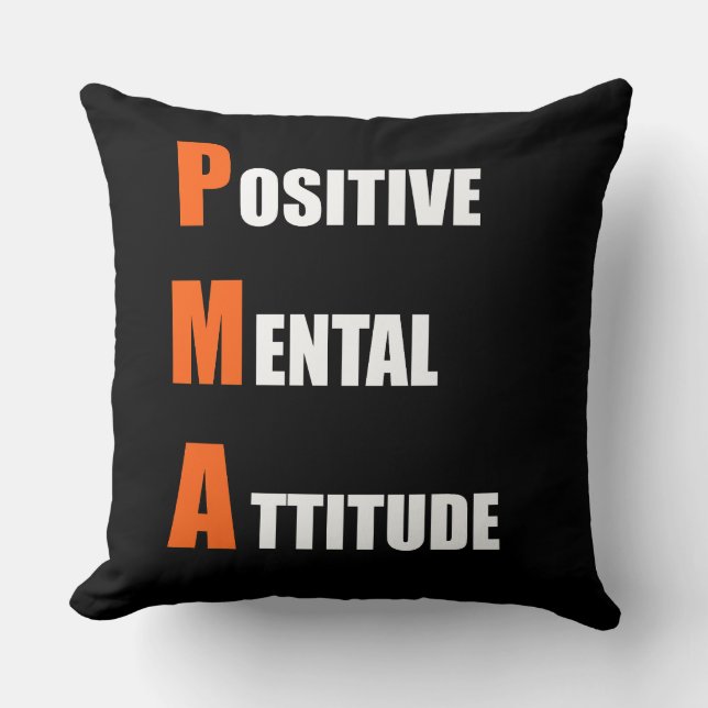 Coussin Motivation positive de l'attitude mentale Lancer l (Recto)