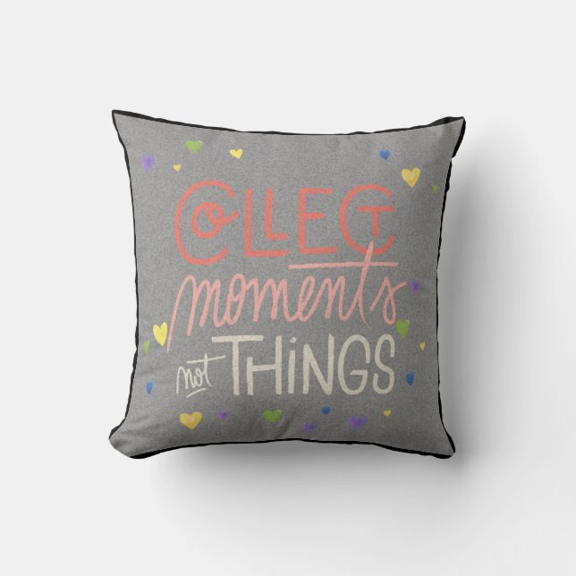 Coussin Motivation pour le design de mode de vie blasé (Recto)