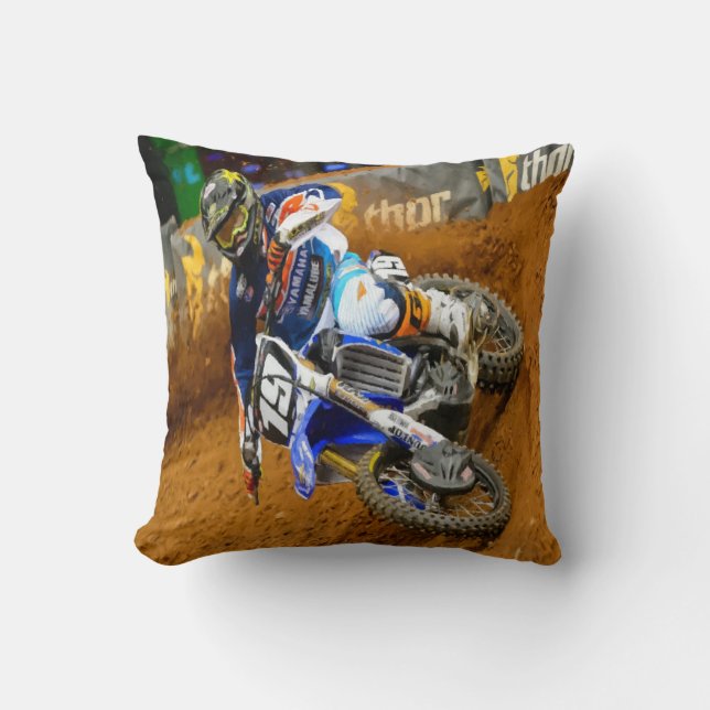 Coussin Motocross Racing (Recto)