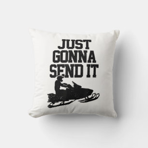 Coussin Motoneige Vient De L'Envoyer Drôle Motoneige Gif