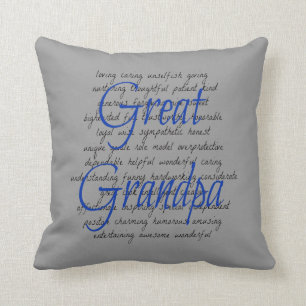 Coussin Mots de grand-père