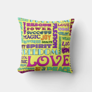 Coussin Mots de la voie de l'esprit