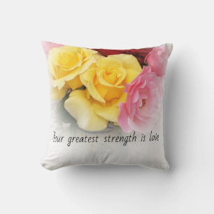 Coussin Mots de sagesse Jetant l'oreiller