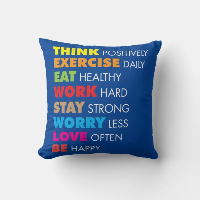 Coussin Mots Inspirants - Motivation (Recto)