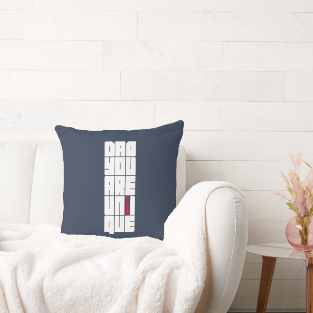 Coussin Mots Papa Tu Es Unique (Canapé)