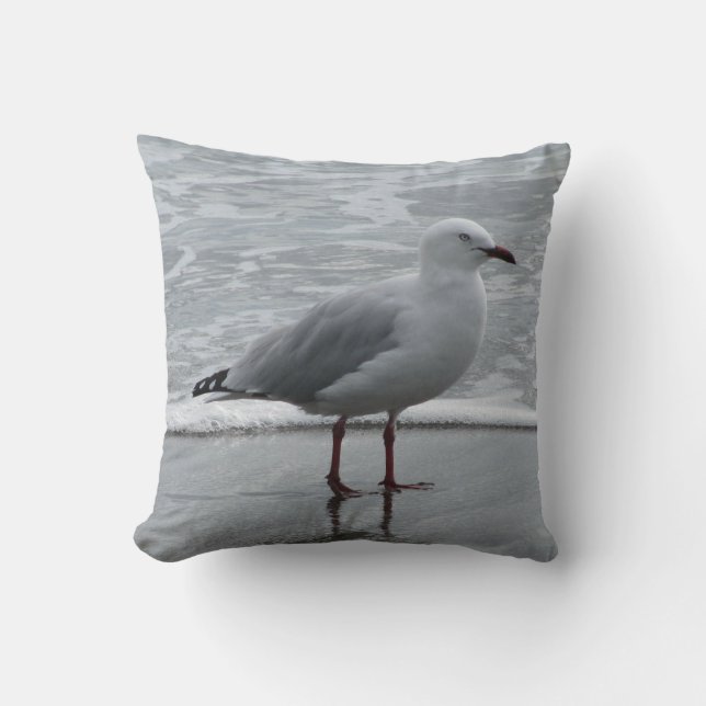 Coussin Mouette au bord des eaux (Recto)