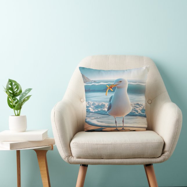 Coussin Mouette Aux Fries Françaises (Chaise)