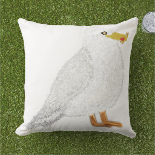 Coussin Mouette heureuse moderne avec des frites