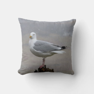 Coussin Mouette réversible à la poste lors de la neige