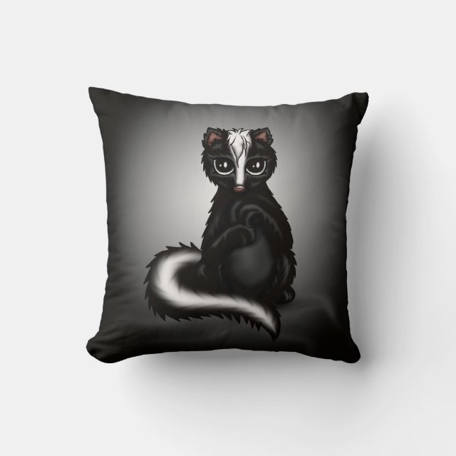 Coussin mouffette mignonne (Recto)